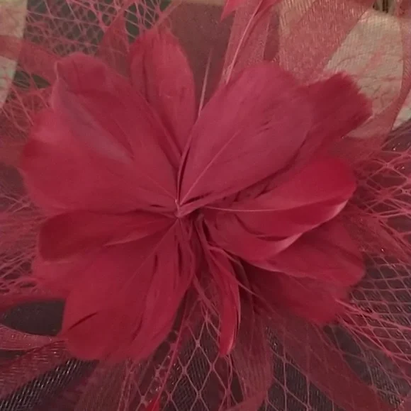 Stunning Fascinator Hat Floral Feather Showstopper Derby 